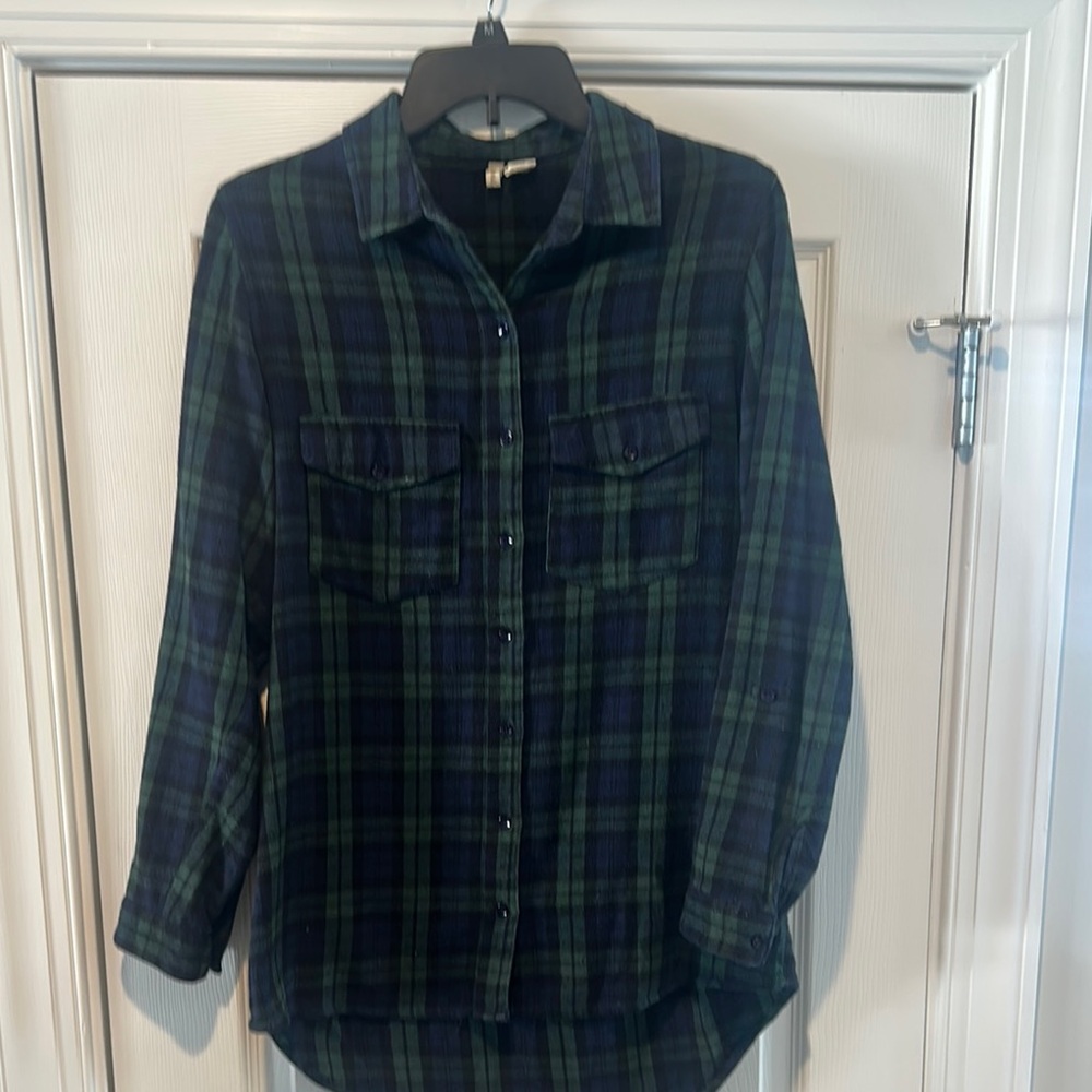 Japna Green and Blue Plaid Flannel